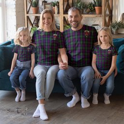 ScotsTee Shop Scottish Wilson Clan Crest Tartan T Shirt for Family Tartan Matching Family T Shirts