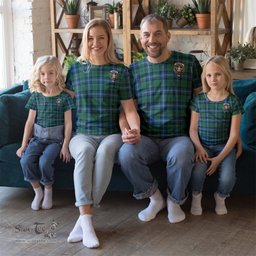 ScotsTee Shop Scottish Urquhart Ancient Clan Crest Tartan T Shirt for Family Tartan Matching Family T Shirts
