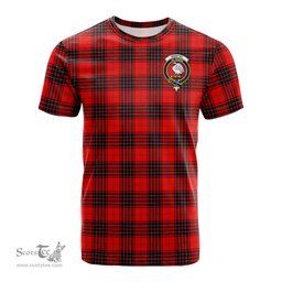 ScotsTee Shop Scottish Wemyss Modern Clan Crest Tartan T Shirt for Family Tartan Matching Family T Shirts