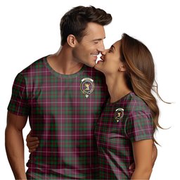 ScotsTee Shop Scottish Stewart of Bute Hunting Clan Crest Tartan T Shirt for Family Tartan Matching Family T Shirts
