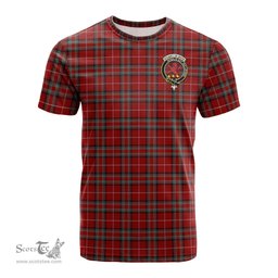 ScotsTee Shop Scottish Stuart of Bute Clan Crest Tartan T Shirt for Family Tartan Matching Family T Shirts