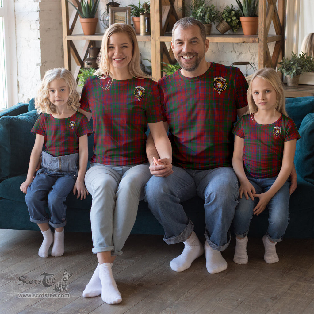 ScotsTee Shop Scottish Stewart of Appin Clan Crest Tartan T Shirt for Family Tartan Matching Family T Shirts