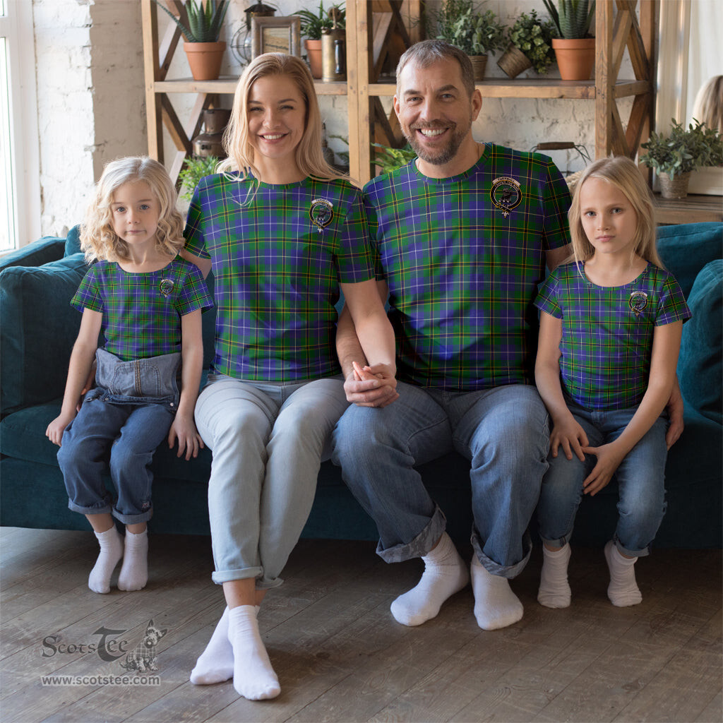 ScotsTee Shop Scottish Turnbull Hunting Clan Crest Tartan T Shirt for Family Tartan Matching Family T Shirts