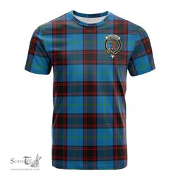 ScotsTee Shop Scottish Wedderburn Clan Crest Tartan T Shirt for Family Tartan Matching Family T Shirts