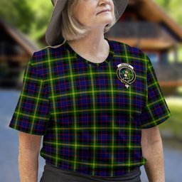 ScotsTee Shop Scottish Watson Modern Clan Crest Tartan T Shirt for Family Tartan Matching Family T Shirts