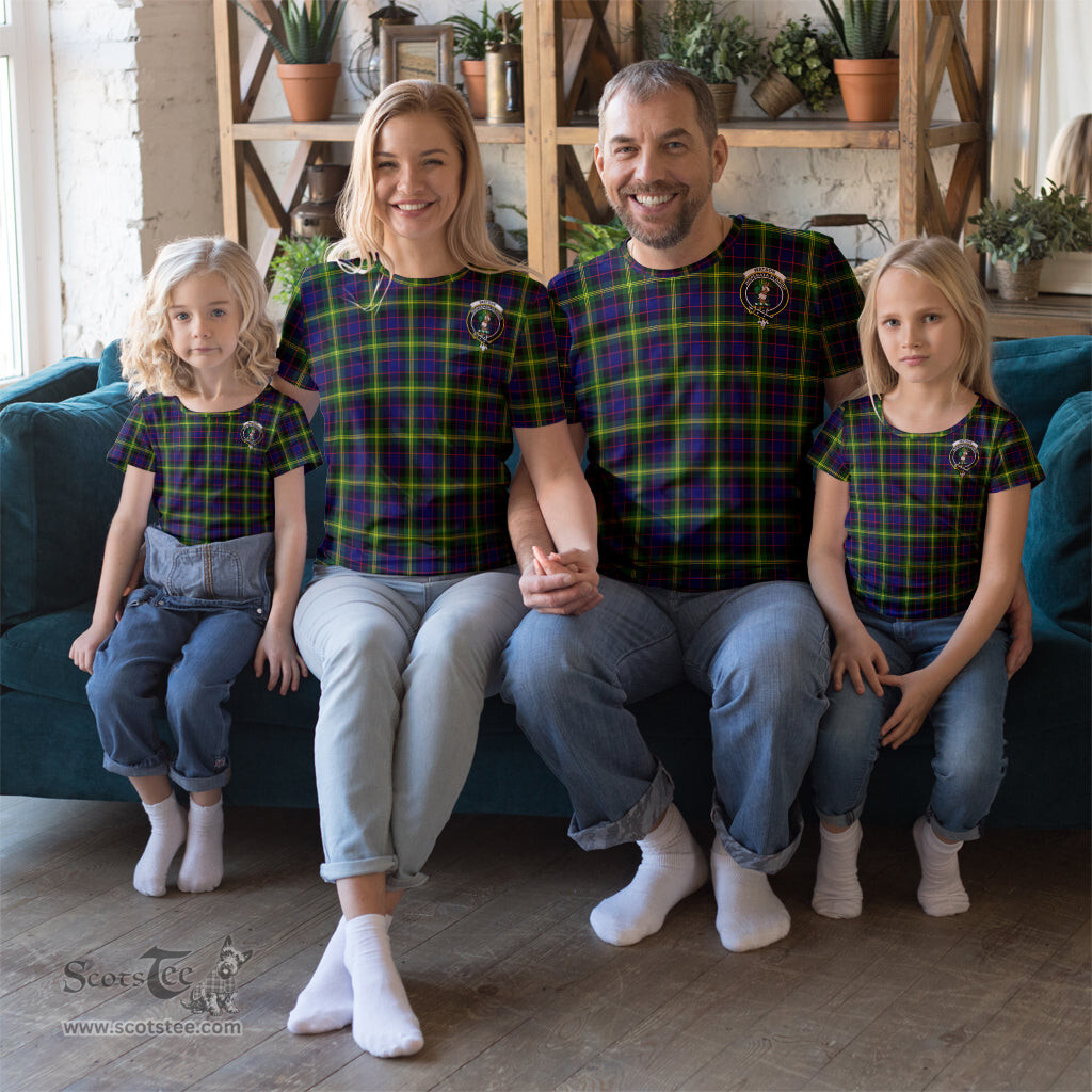 ScotsTee Shop Scottish Watson Modern Clan Crest Tartan T Shirt for Family Tartan Matching Family T Shirts