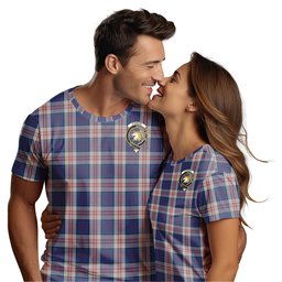 ScotsTee Shop Scottish Stewart of Appin Hunting Dress Clan Crest Tartan T Shirt for Family Tartan Matching Family T Shirts