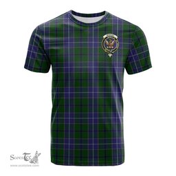 ScotsTee Shop Scottish Wishart Hunting Clan Crest Tartan T Shirt for Family Tartan Matching Family T Shirts