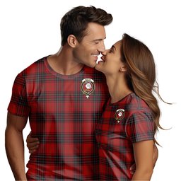ScotsTee Shop Scottish Wemyss Clan Crest Tartan T Shirt for Family Tartan Matching Family T Shirts