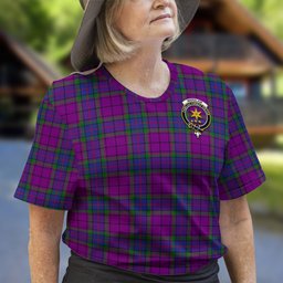 ScotsTee Shop Scottish Wardlaw Modern Clan Crest Tartan T Shirt for Family Tartan Matching Family T Shirts