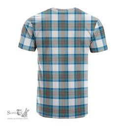 ScotsTee Shop Scottish Stewart Muted Blue Clan Crest Tartan T Shirt for Family Tartan Matching Family T Shirts