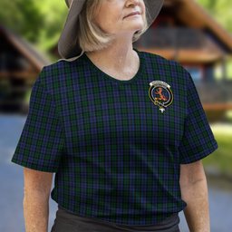 ScotsTee Shop Scottish Sutherland Clan Crest Tartan T Shirt for Family Tartan Matching Family T Shirts