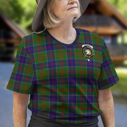 ScotsTee Shop Scottish Stewart of Appin Hunting Modern Clan Crest Tartan T Shirt for Family Tartan Matching Family T Shirts