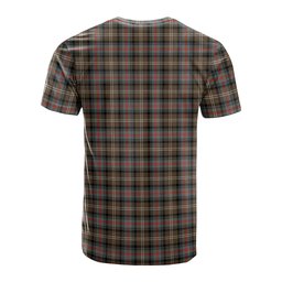 ScotsTee Shop Scottish Sutherland Weathered Clan Crest Tartan T Shirt for Family Tartan Matching Family T Shirts