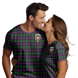 ScotsTee Shop Scottish Urquhart Modern Clan Crest Tartan T Shirt for Family Tartan Matching Family T Shirts