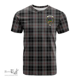 ScotsTee Shop Scottish Thompson Grey Clan Crest Tartan T Shirt for Family Tartan Matching Family T Shirts
