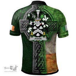 ScotsTee Shop Irish Judge Coat of Arms Irish Polo Shirt Irish Claddagh Cross Polo Shirt