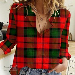 ScotsTee Shop Scottish Kerr Modern Clan Tartan Women Casual Shirt - Classic