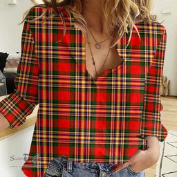 ScotsTee Shop Scottish MacGill Modern Clan Tartan Women Casual Shirt - Classic