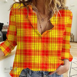 ScotsTee Shop Scottish MacMillan Clan Clan Tartan Women Casual Shirt - Classic