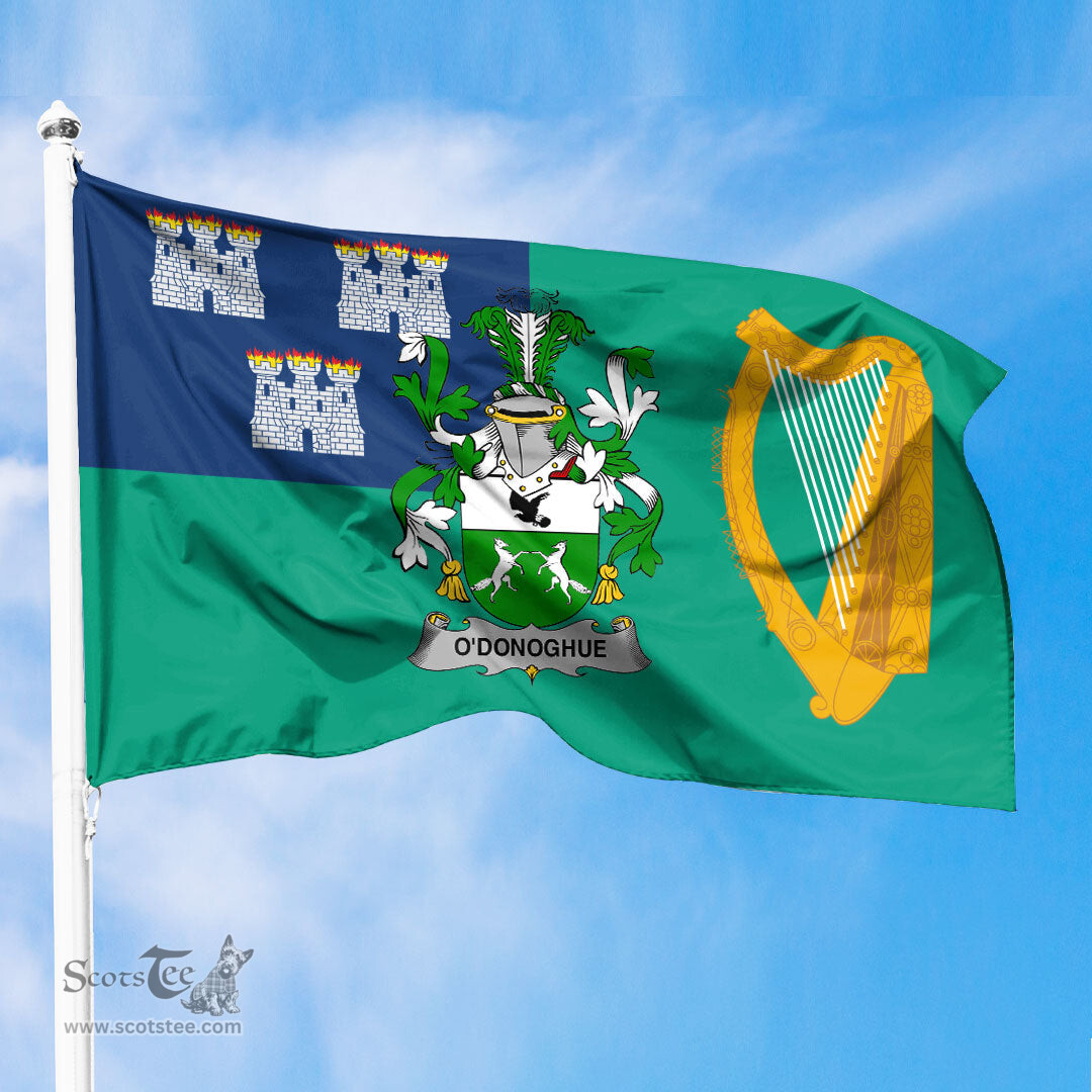 ScotsTee Shop Irish O Donoghue Coat of Arms Irish Family Crest Flag of Dublin City Flag