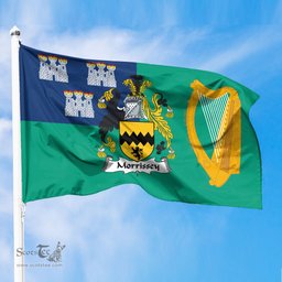 ScotsTee Shop Irish Morrissey Coat of Arms Irish Family Crest Flag of Dublin City Flag