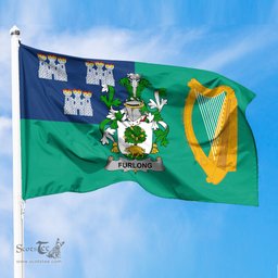 ScotsTee Shop Irish Furlong Coat of Arms Irish Family Crest Flag of Dublin City Flag
