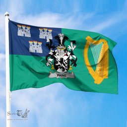 ScotsTee Shop Irish Paine Coat of Arms Irish Family Crest Flag of Dublin City Flag