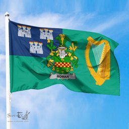 ScotsTee Shop Irish Rowan Coat of Arms Irish Family Crest Flag of Dublin City Flag