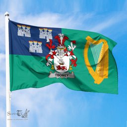 ScotsTee Shop Irish Toomey or O Twomey Coat of Arms Irish Family Crest Flag of Dublin City Flag