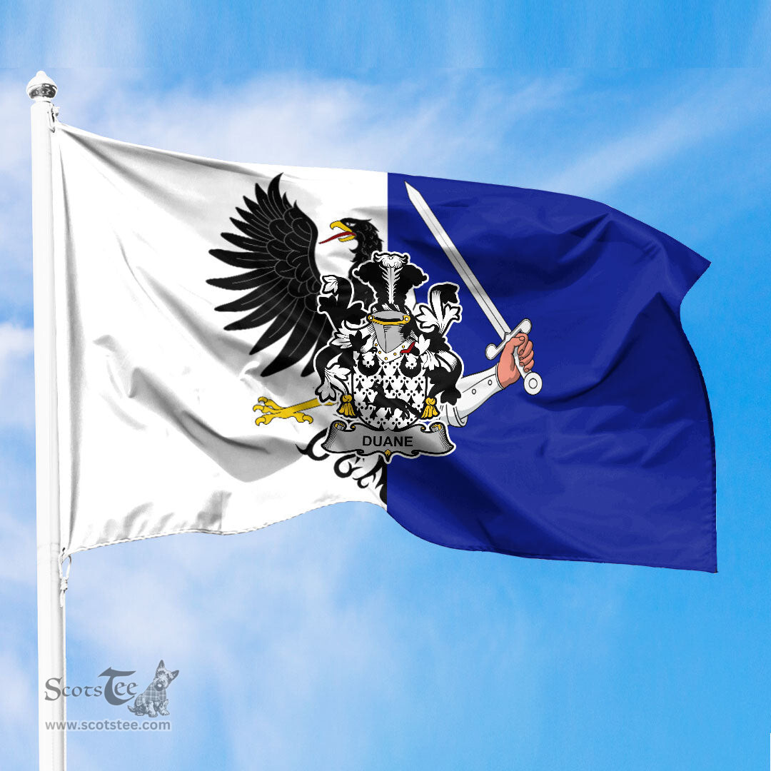 ScotsTee Shop Irish Duane or O Devine Coat of Arms Irish Family Crest Flag of Connacht Flag
