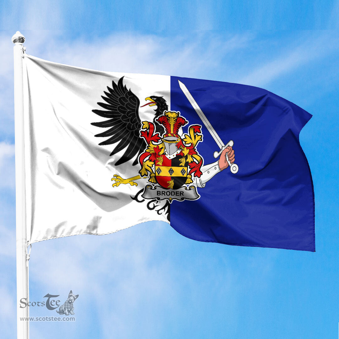 ScotsTee Shop Irish Broder or O Broder Coat of Arms Irish Family Crest Flag of Connacht Flag