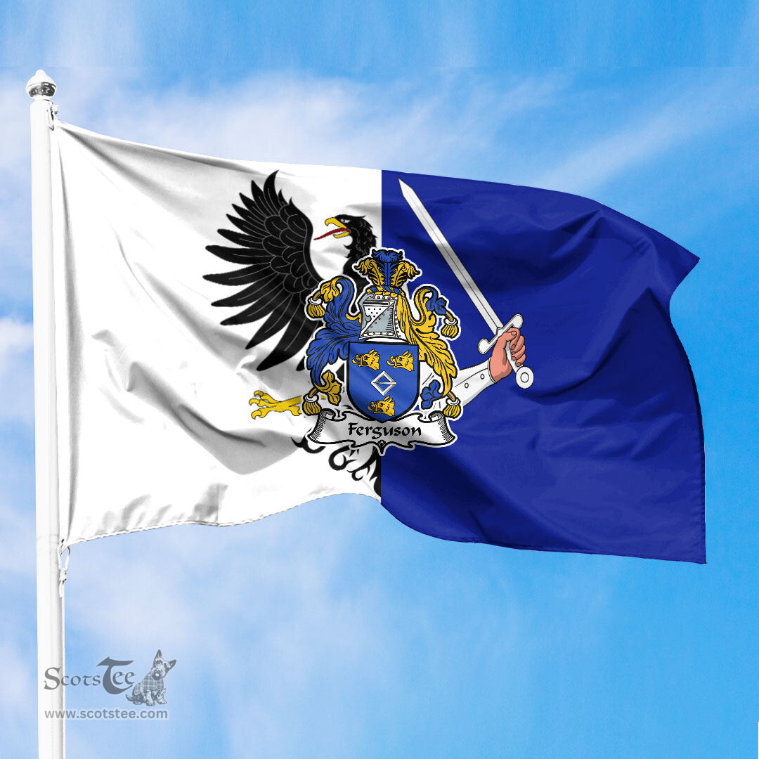 ScotsTee Shop Irish Ferguson Coat of Arms Irish Family Crest Flag of Connacht Flag