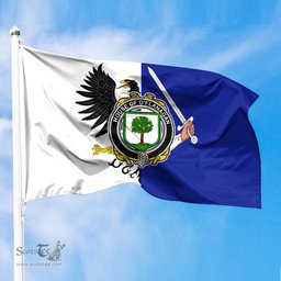 ScotsTee Shop Irish House of O FLANAGAN Coat of Arms Irish Family Crest Flag of Connacht Flag