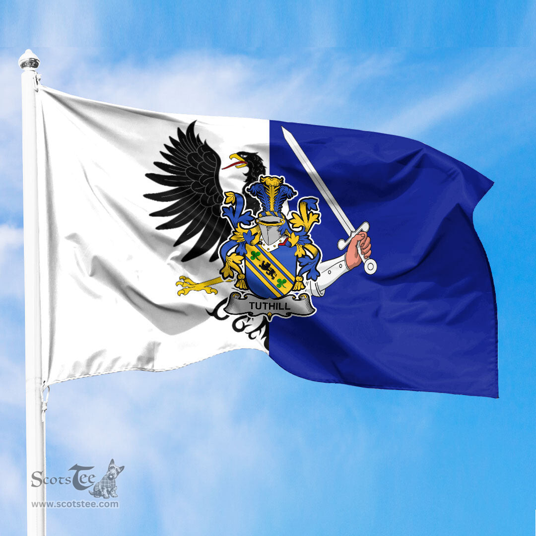 ScotsTee Shop Irish Tuthill Coat of Arms Irish Family Crest Flag of Connacht Flag