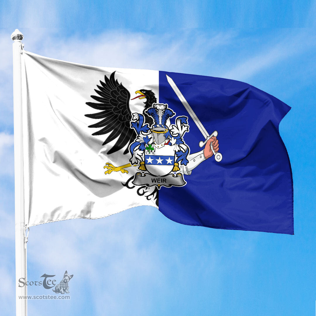 ScotsTee Shop Irish Weir or McWeir Coat of Arms Irish Family Crest Flag of Connacht Flag