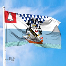 ScotsTee Shop Irish Bland Coat of Arms Irish Family Crest Flag of Belfast Flag