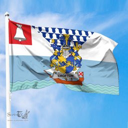 ScotsTee Shop Irish Crofton Coat of Arms Irish Family Crest Flag of Belfast Flag