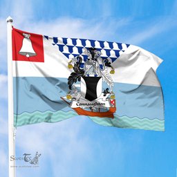 ScotsTee Shop Irish Connaughton Coat of Arms Irish Family Crest Flag of Belfast Flag