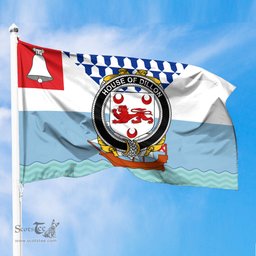 ScotsTee Shop Irish House of DILLON Coat of Arms Irish Family Crest Flag of Belfast Flag