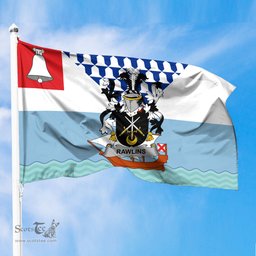 ScotsTee Shop Irish Rawlins Coat of Arms Irish Family Crest Flag of Belfast Flag