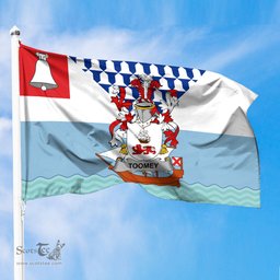 ScotsTee Shop Irish Toomey or O Twomey Coat of Arms Irish Family Crest Flag of Belfast Flag