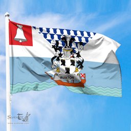 ScotsTee Shop Irish Ruxton Coat of Arms Irish Family Crest Flag of Belfast Flag