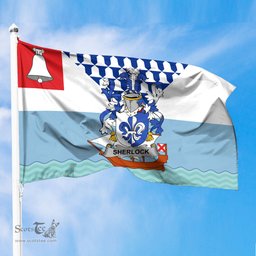 ScotsTee Shop Irish Sherlock Coat of Arms Irish Family Crest Flag of Belfast Flag