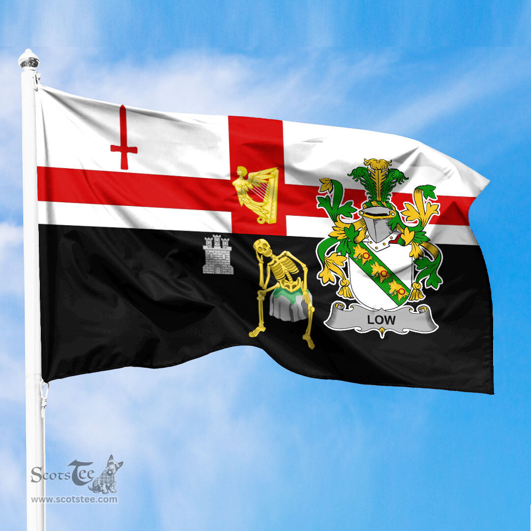 ScotsTee Shop Irish Low Coat of Arms Irish Family Crest Derry City Flag