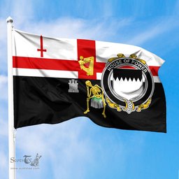 ScotsTee Shop Irish House of POWER Coat of Arms Irish Family Crest Derry City Flag