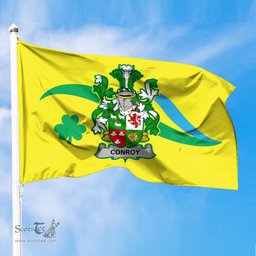 ScotsTee Shop Irish Conroy or O Conry Coat of Arms Irish Family Crest The Unofficial Flag of Dún Laoghaire–Rathdown County Council Flag