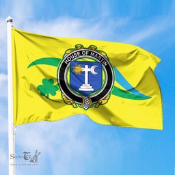 ScotsTee Shop Irish House of MARTIN Coat of Arms Irish Family Crest The Unofficial Flag of Dún Laoghaire–Rathdown County Council Flag