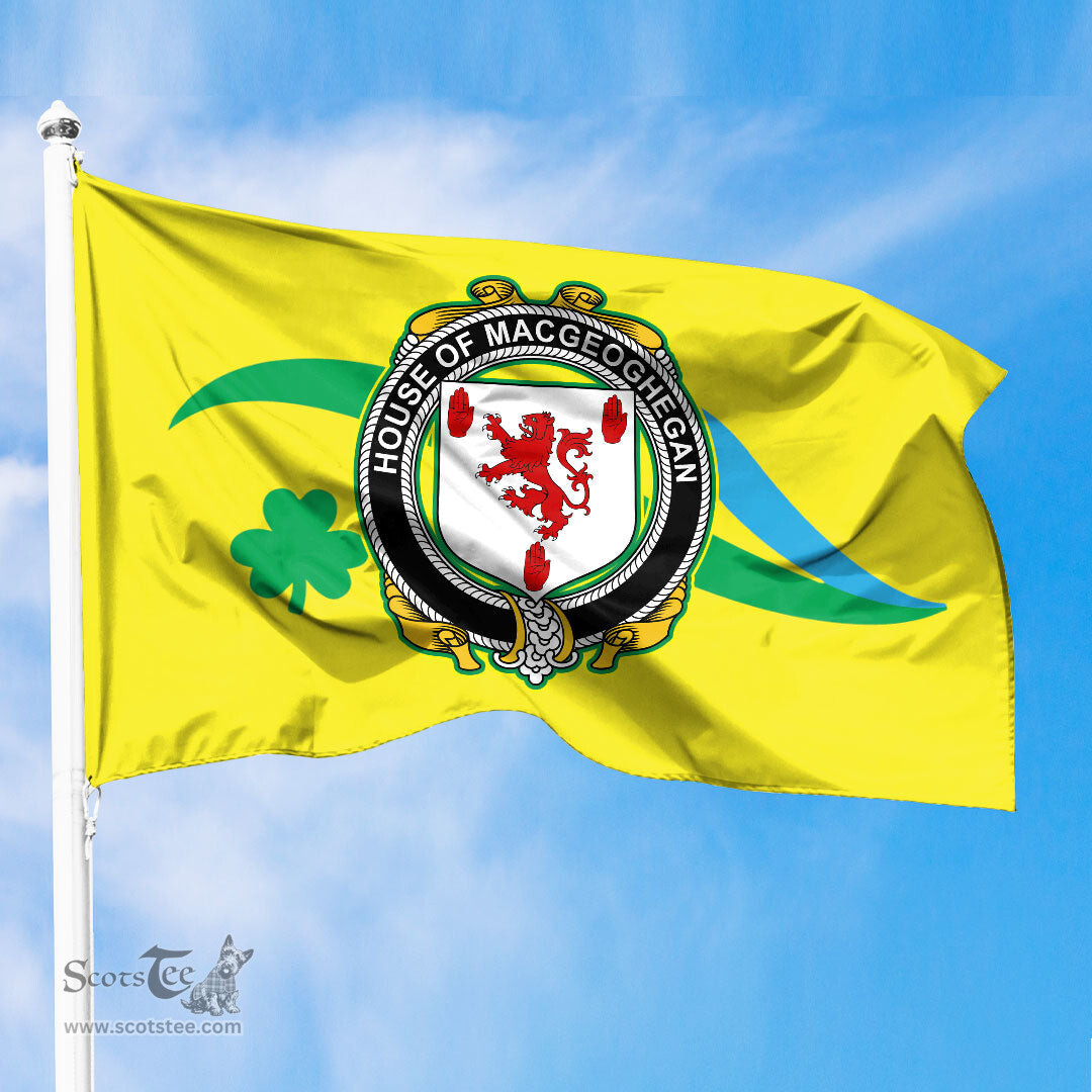 ScotsTee Shop Irish House of MACGEOGHEGAN Coat of Arms Irish Family Crest The Unofficial Flag of Dún Laoghaire–Rathdown County Council Flag
