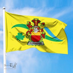ScotsTee Shop Irish Fitz Harris Coat of Arms Irish Family Crest The Unofficial Flag of Dún Laoghaire–Rathdown County Council Flag